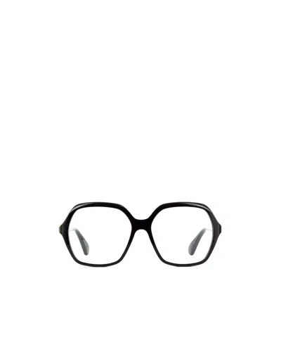 Cartier Logo-plaque Oversize-frame Glasses In Black