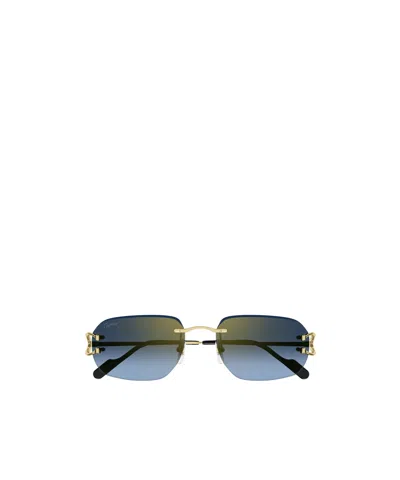 CARTIER CARTIER RECTANGULAR FRAME SUNGLASSES