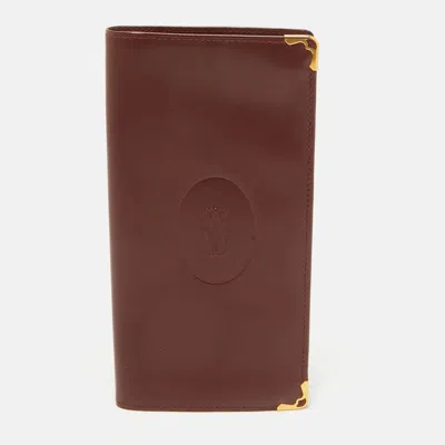 Pre-owned Cartier Long Wallet