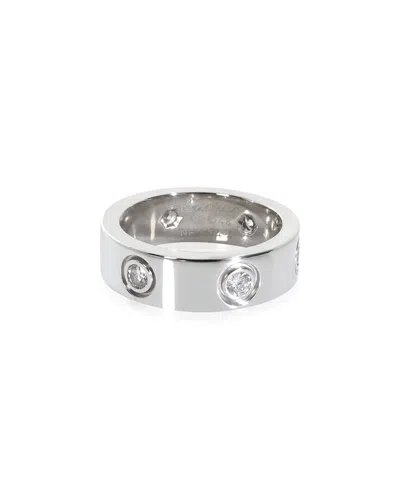 Cartier Love 18k 0.92 Ct. Tw. Diamond Ring (authentic Pre-loved) In Metallic