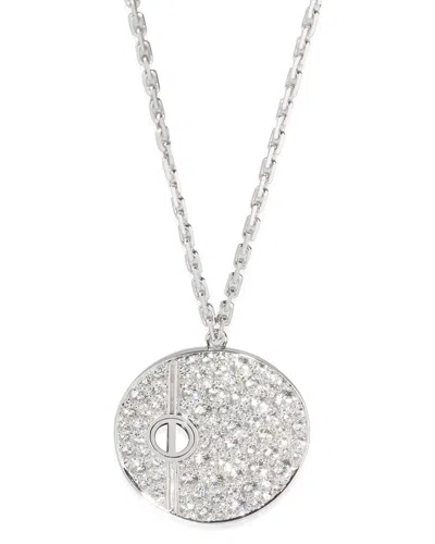 Cartier Love 18k 3.00 Ct. Tw. Diamond Pendant (authentic Pre-loved) In Brown
