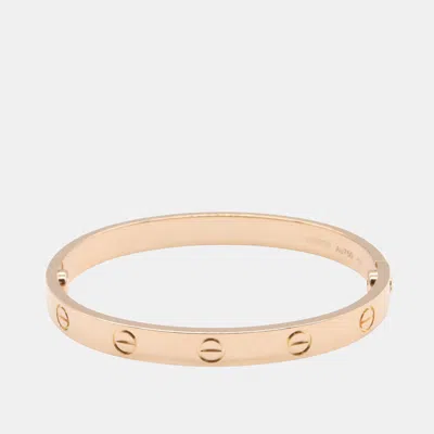Pre-owned Cartier Love 18k Rose Gold Bracelet