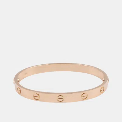 Pre-owned Cartier Love 18k Rose Gold Bracelet