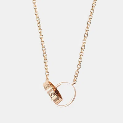 Pre-owned Cartier Love 18k Rose Gold Pendant Necklace