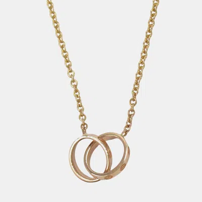 Pre-owned Cartier Love 18k Rose Gold Pendant Necklace