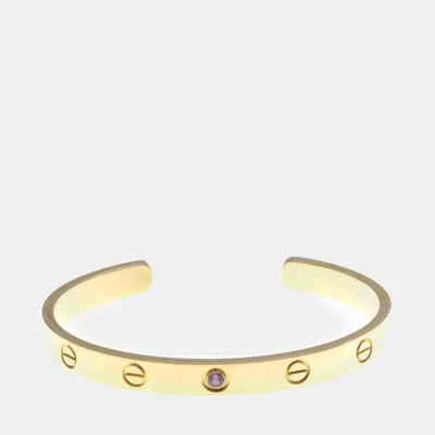 Pre-owned Cartier Love 18k Rose Gold Sapphire Bracelet