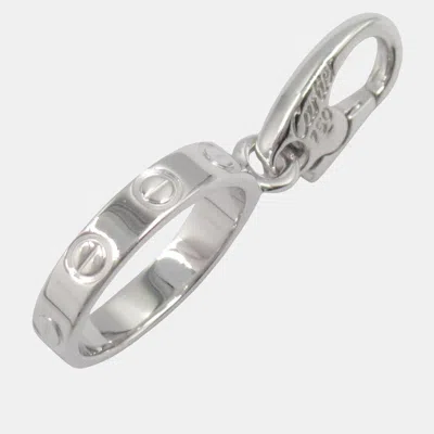 Pre-owned Cartier Love 18k White Gold Pendant