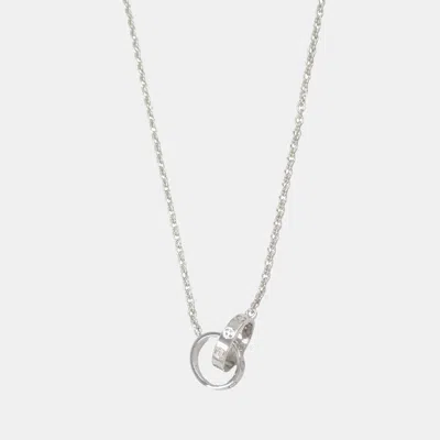 Pre-owned Cartier Love 18k White Gold Pendant Necklace