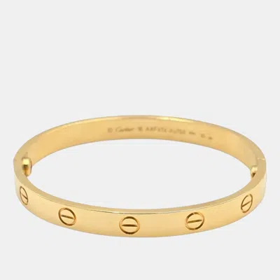 Pre-owned Cartier Love 18k Yellow Gold Bracelet
