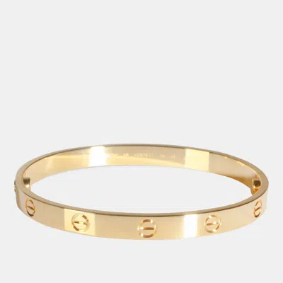 Pre-owned Cartier Love 18k Yellow Gold Bracelet