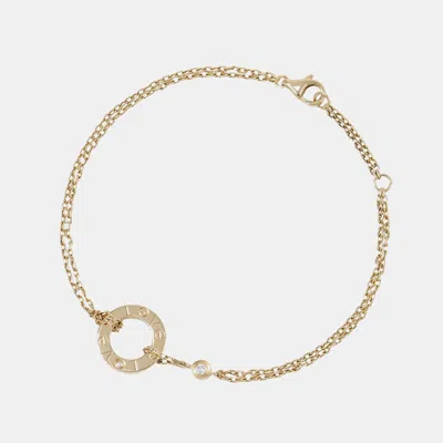 Pre-owned Cartier Love 18k Yellow Gold Diamond Bracelets