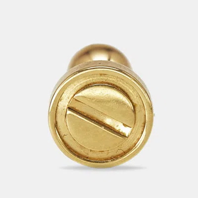 Pre-owned Cartier Love 18k Yellow Gold Stud Single Earring