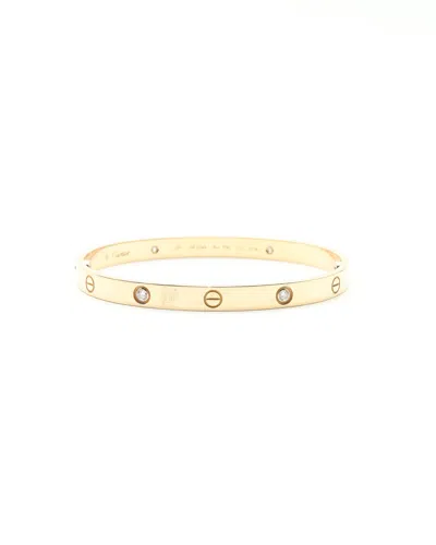 Cartier Love Bracelet Classic Model With Diamonds, Full Set In Gold