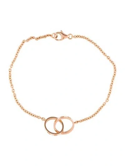 Pre-owned Cartier Love Bracelet, On Chain, 6.75" In Multi