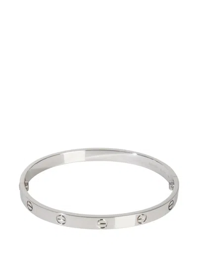 Pre-owned Cartier Love Bracelet In Silver
