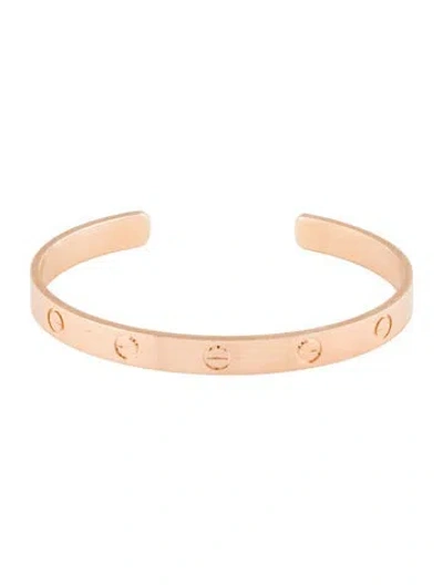 Pre-owned Cartier Love Cuff Bracelet, 6.25" In Multi