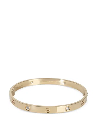 Pre-owned Cartier Love Diamond Bracelet In Gold