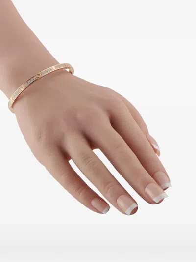 Pre-owned Cartier Love Diamond Bracelet In Pink