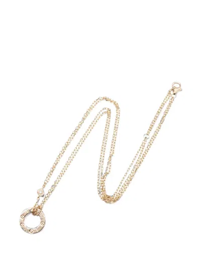 Pre-owned Cartier Love Diamond Necklace In Pink