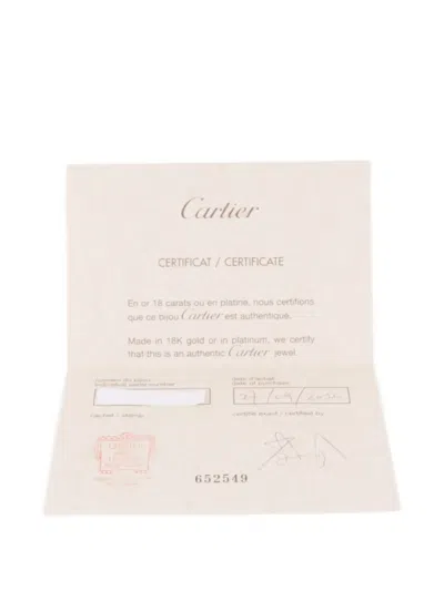 Pre-owned Cartier Love Diamond Necklace In Silver