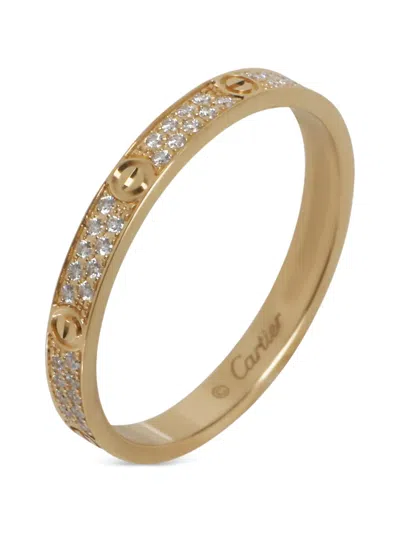 Pre-owned Cartier Love Diamond Ring In Gold