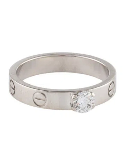 Pre-owned Cartier Love Diamond Solitaire Ring In Multi