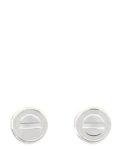 Pre-owned Cartier Love Earrings In Silver