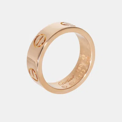 Pre-owned Cartier Love Fashion Ring In 18k Rose Gold