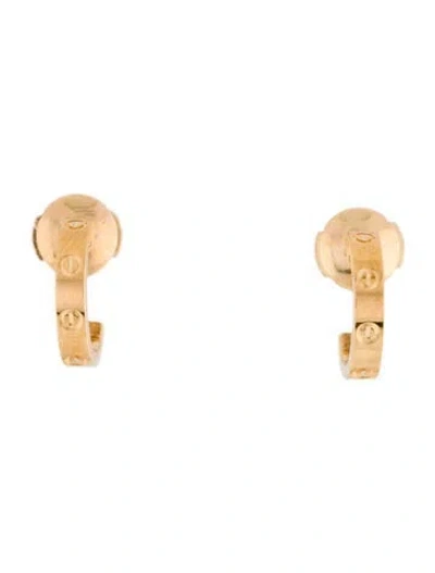 Pre-owned Cartier Love Hoop Earrings, Small Model In Multi