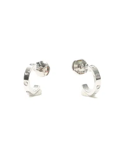 Cartier Love Hoop Earrings, Small Model In Metallic