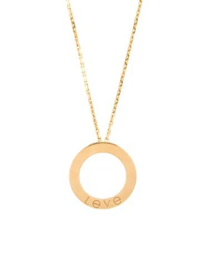 Pre-owned Cartier Love Necklace, 3 Diamonds, 16.5" In Multi