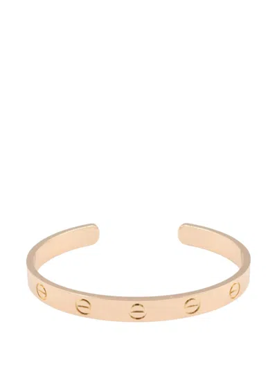 Pre-owned Cartier Love Open Bracelet In Pink