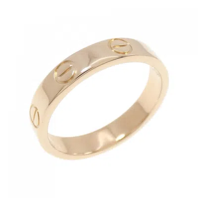 Pre-owned Cartier Love Pink Band Ring ()