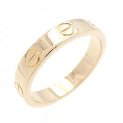 Pre-owned Cartier Love Pink Band Ring ()