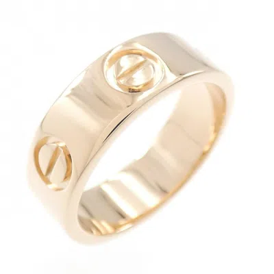 Pre-owned Cartier Love Pink Band Ring ()