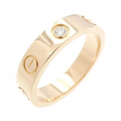 Pre-owned Cartier Love Pink Band Ring ()