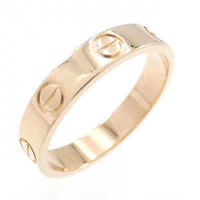 Pre-owned Cartier Love Pink Band Ring ()