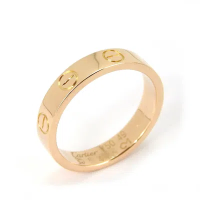 Pre-owned Cartier Love Pink Gold Pink Gold (18k) Band Ring ()