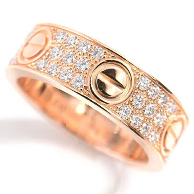Pre-owned Cartier Love Pink Gold Pink Gold (18k) Band Ring ()