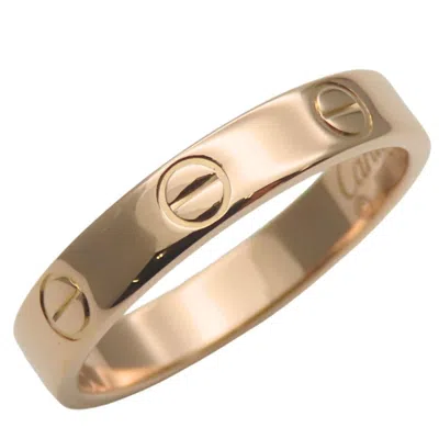 Pre-owned Cartier Love Pink Gold Pink Gold (18k) Band Ring ()