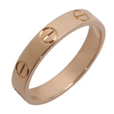 Pre-owned Cartier Love Pink Gold Pink Gold (18k) Band Ring ()