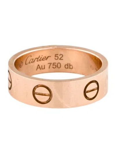 Pre-owned Cartier Love Ring, Classic Model In Multi