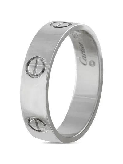 Pre-owned Cartier Love Ring In Silver