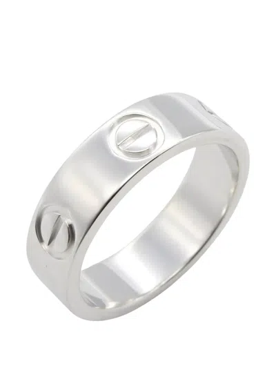 Pre-owned Cartier Love Ring In Silver