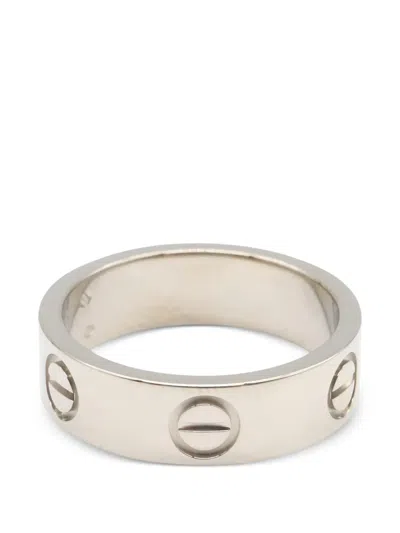 Pre-owned Cartier Love Ring In Silver