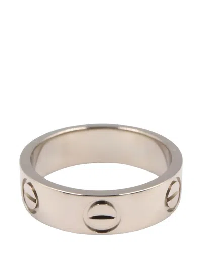 Pre-owned Cartier Love Ring In Silver