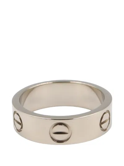 Pre-owned Cartier Love Ring In Silver