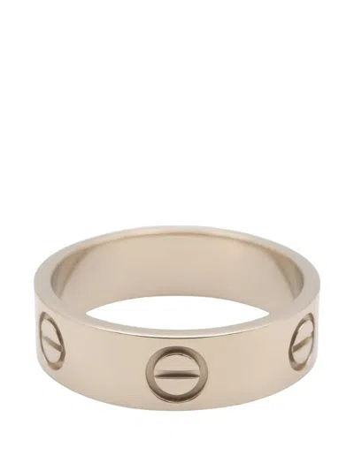 Pre-owned Cartier Love Ring In Silver