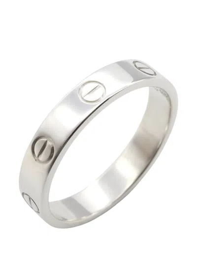 Pre-owned Cartier Love Ring In Silver