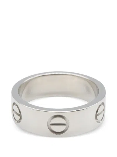 Pre-owned Cartier Love Ring In Silver